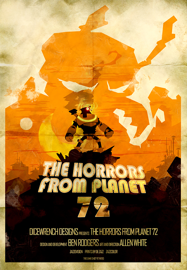 The Horrors From Planet 72 Poster Dicewrench Designs